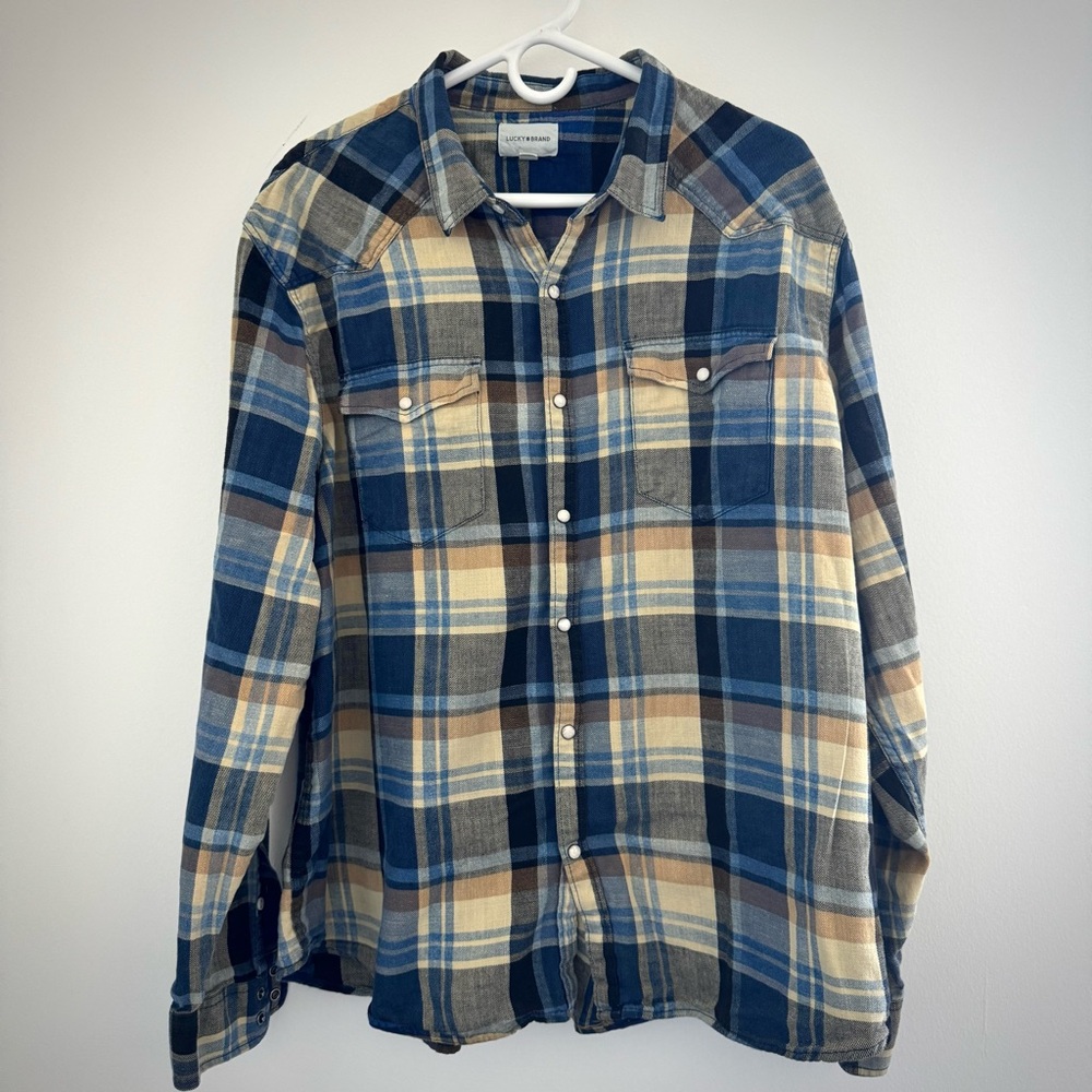 Lucky Brand Western-Style Flannel